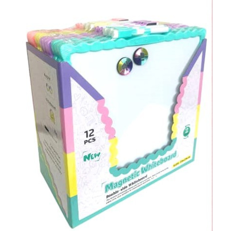 MİKRO JL-116 MAGNETİK ÇİFT TARAFLI YAZI TAHTASI 29CMX29CM  12 Lİ*8