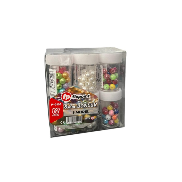 FİXPOİNT P-0103 BONCUK 8MM 12Lİ*72