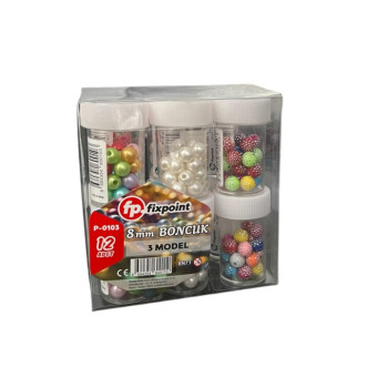 FİXPOİNT P-0103 BONCUK 8MM 12'Lİ*72