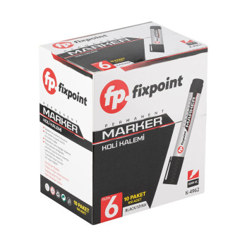 FİXPOİNT K-4993 KOLİ KALEMİ 6MM MAVİ 10'LU  *120