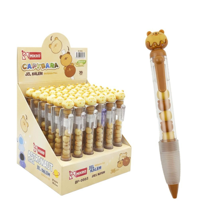 MİKRO BP-8958 CAPYBARA TÜKENMEZ KALEM 36LI