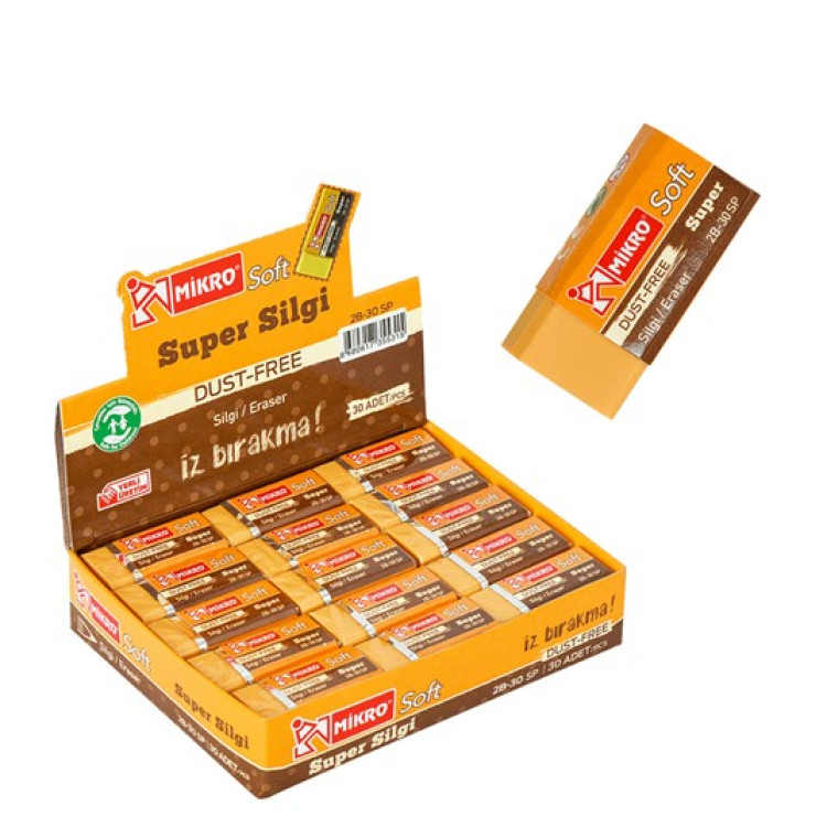 MİKRO 2B-30SP SÜPER SOFT SİLGİ 30LU*50
