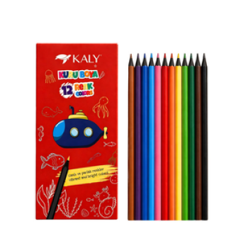 SİLKA ART.612 KALY TAM BOY 12 RENK KURU BOYA 12'Lİ