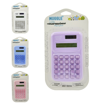 MUGGLE MU-8896 HESAP MAKİNESİ MİNİ 8DİGİT 10LU