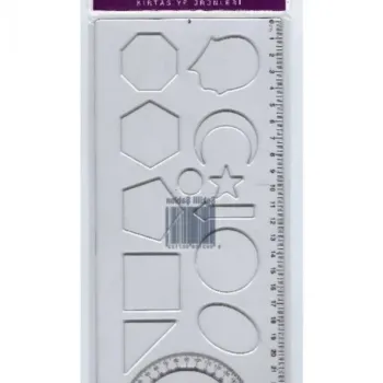 MONOPOL 1611 GEOMETRİ ŞEKİLLER ŞABLONU 24'LÜ PAKET *20 >