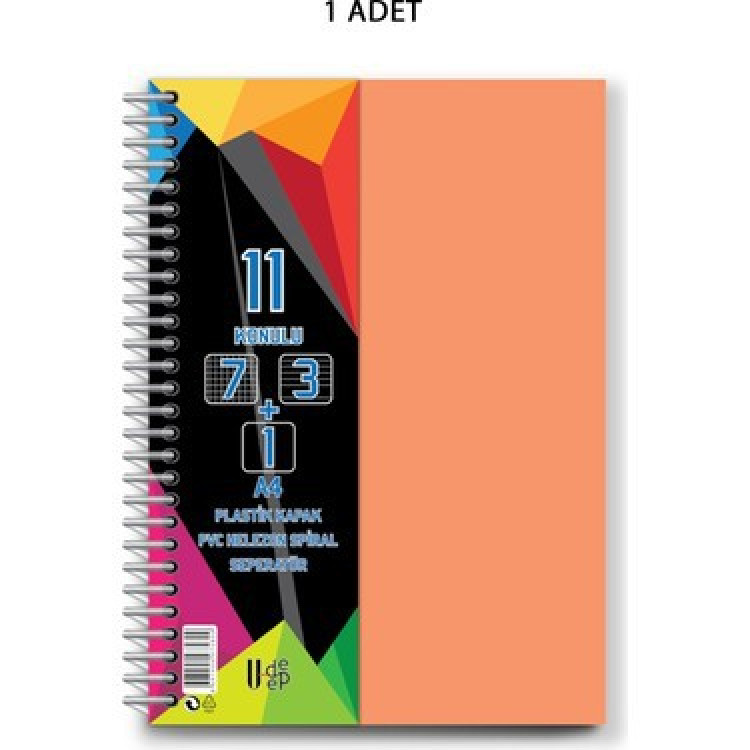U-DEEP PPKAPAK AYRAÇLI DEFTER 7+3+1  275YP*18