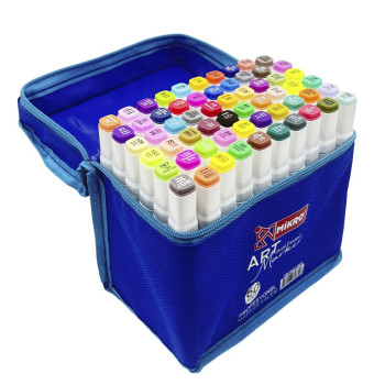 MİKRO ZW-8001 ART ÇİFT TARAFLI ÇANTALI MARKER 60'LI *20 >