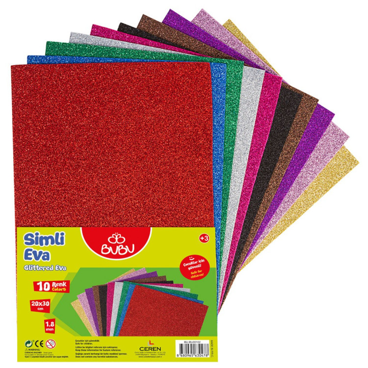 BUBU EVA BUBU-EV0037 SİMLİ EVA 10 RENK 20*30CM