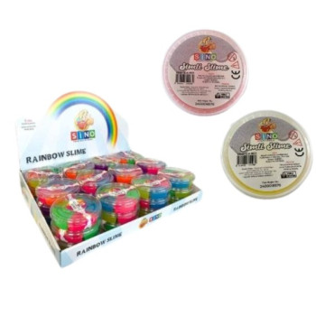 SİNO SLM -0028 SİMLİ YUVARLAK SLİME SLM-0028 24'LÜ PAKET 140 GR*6