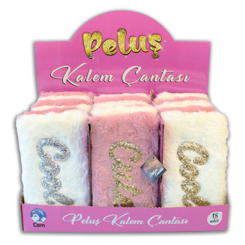 DOLPHIN PC-581 PELUŞ KALEM ÇANTASI 18'Lİ