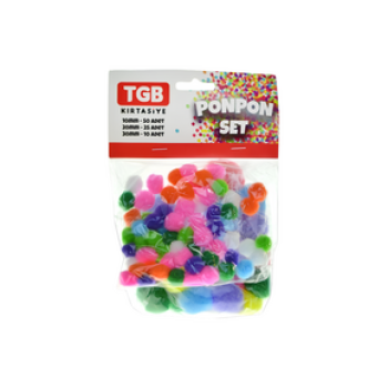 TGB-2815 3'LÜ SET DÜZ PONPON 12'Lİ TGB-2815 3'LÜ SET DÜZ PONPON 12'Lİ