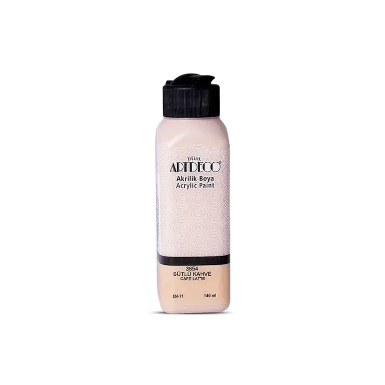 ARTDECO 3654 AKRİLİK BOYA 140ML SÜTLÜ KAHVE >