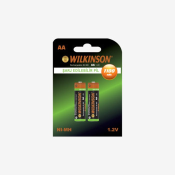 WILKINSON NI-MH 1100 MAH ŞARJ EDİLEBİLİR PİL *12