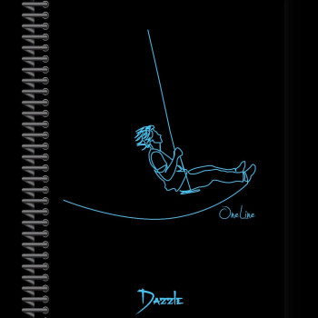 A-4 DAZZLE BLACK SPİRALLİ PP KAPAK 60 YP DÜZ *6