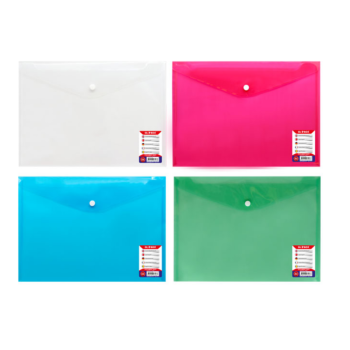 GLOBOX 6458 TRANSPARAN KARIŞIK ÇIT ÇIT DOSYA 12'Lİ