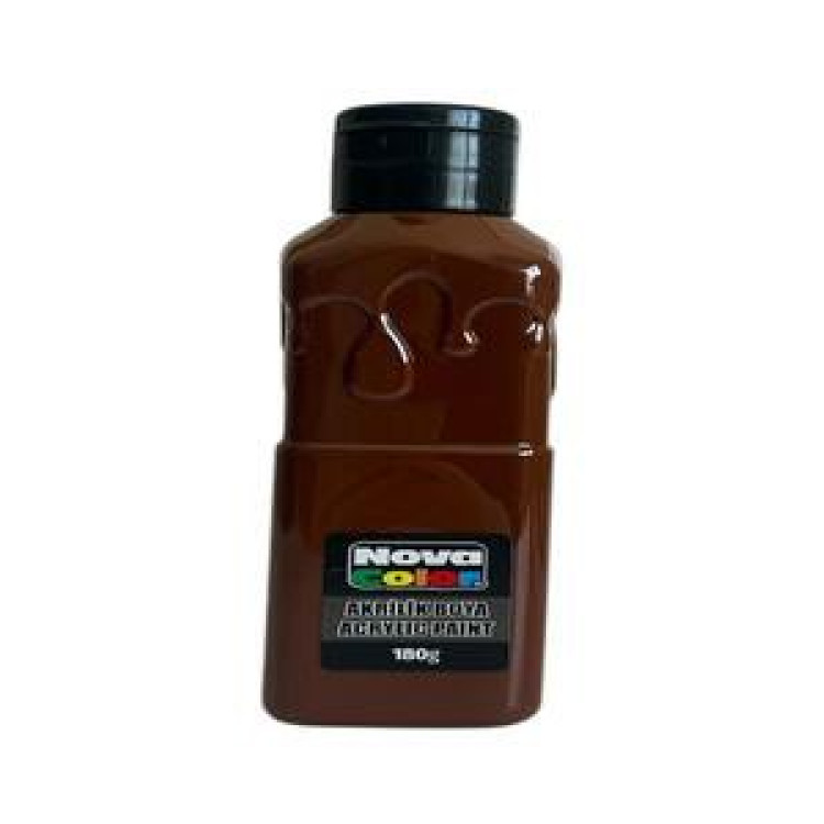 NOVA COLOR NC-1007 KAHVE AKRİLİK BOYA 180 GR*72