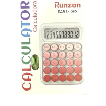 RUNZON MRZ-817 PRO RENKLİ HESAP MAKİNESİ*96