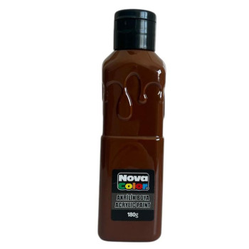 NOVA COLOR NC-1007 KAHVE AKRİLİK BOYA 180 GR*72 NOVA COLOR NC-1007 KAHVE AKRİLİK BOYA 180 GR*72
