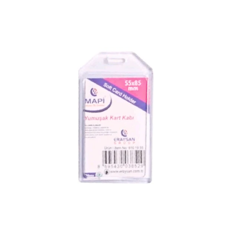 MAPİ YUMUŞAK KART KABI 55x85   DİKEY 50Lİ *20