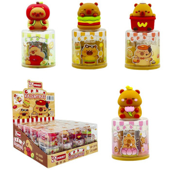 MİKRO SP-2016 FİGÜRLÜ PVC KALEMTIRAŞ CAPYBARA 20'Lİ*30