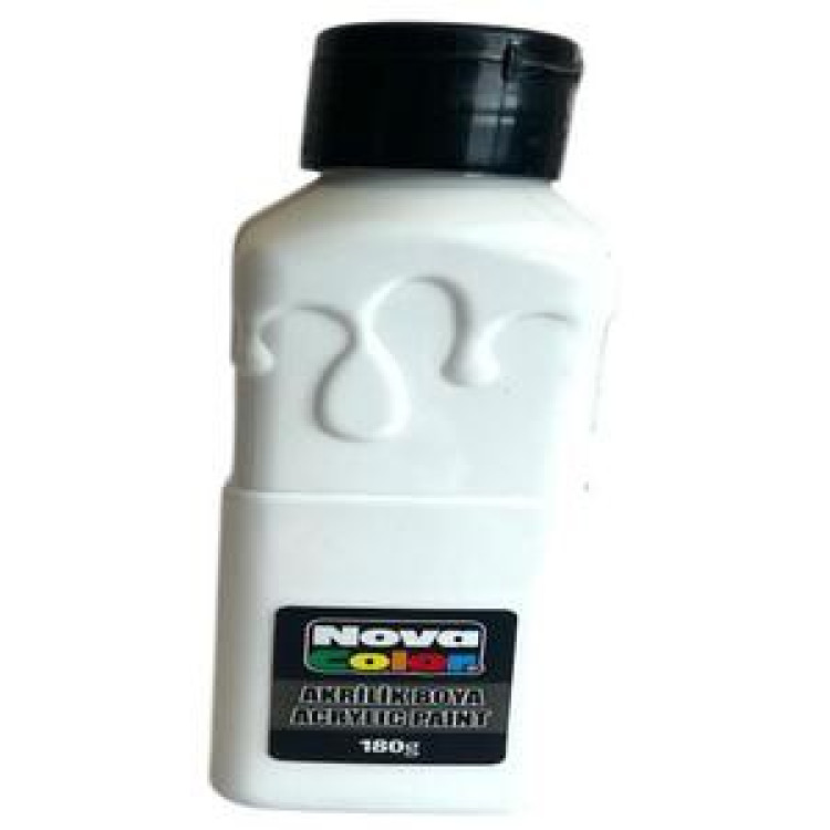 NOVA COLOR NC-1005 BEYAZ AKRİLİK BOYA 180 GR*72