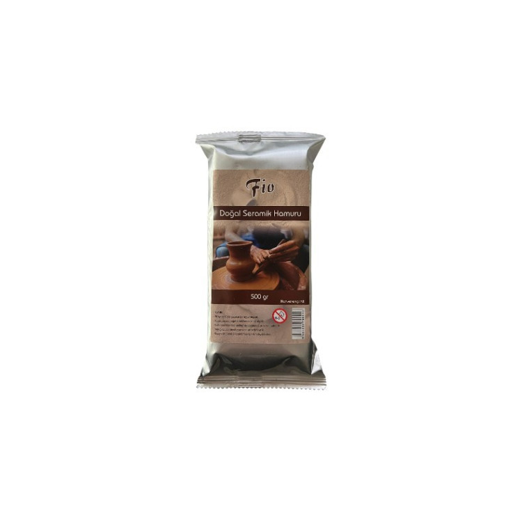 FİO DOĞAL SERAMİK HAMURU KAHVERENGİ 500GR*36