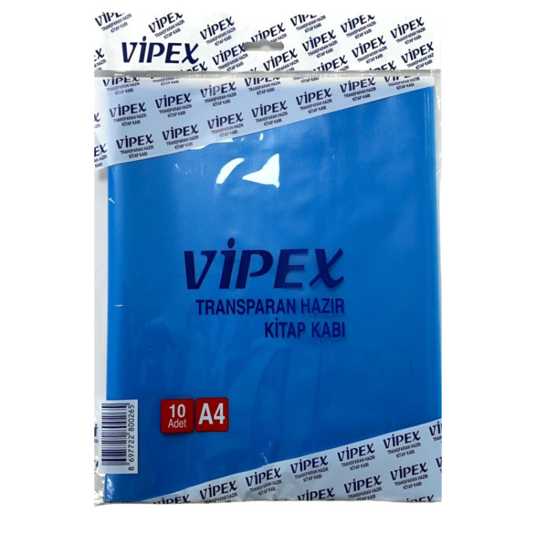 VİPEX HAZIR KİTAP KABI RENKLİ 10'LU *200