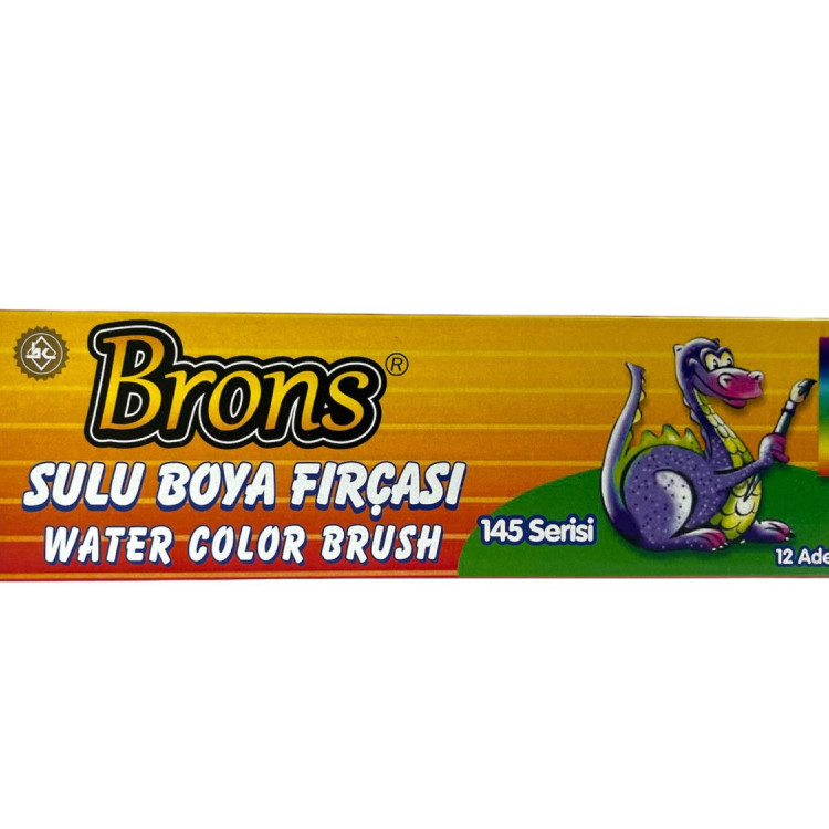 BRONS 145 SERİSİ SULUBOYA FIRÇASI NO:1 12Lİ