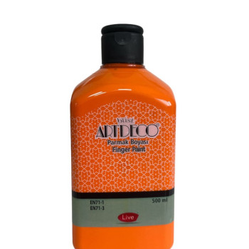 ARTDECO PARMAK BOYASI 500 ML TURUNCU *36 >