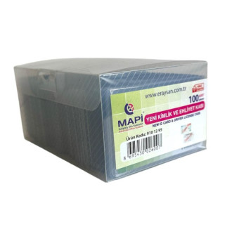MAPİ 12 95 PVC EHLİYET KART KORUMA KABI 100LÜ *20 MAPİ 12 95 PVC EHLİYET KART KORUMA KABI 100LÜ *20
