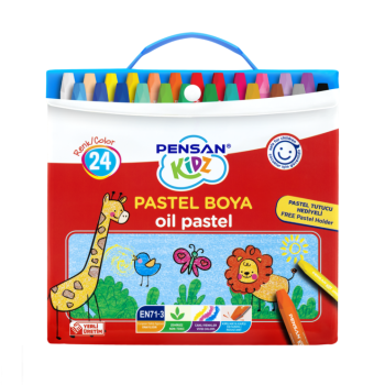 PENSAN KIDZ ÇANTALI PASTEL BOYA 24 RENK