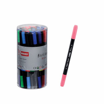 MİKRO ZW-612-48 ÇİFT TARAFLI 48'Lİ KEÇELİ KALEM *36 MİKRO ZW-612-48 ÇİFT TARAFLI 48'Lİ KEÇELİ KALEM *36