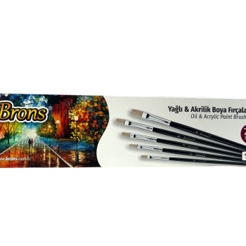 BRONS BR-511 YAĞLI&AKRİLİK BOYA FIRÇASI NO:2 12'Lİ BRONS BR-511 YAĞLI&AKRİLİK BOYA FIRÇASI NO:2 12'Lİ
