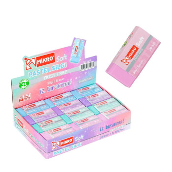 MİKRO 2B-24TRP PASTEL SOFT SİLGİ 24'LÜ *50