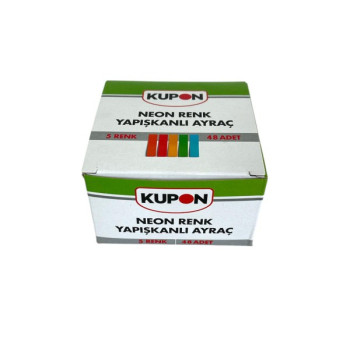 KUPON KYP-550 NEON YAPIŞKANLI AYRAÇ 48 'Lİ*36 KUPON KYP-550 NEON YAPIŞKANLI AYRAÇ 48 'Lİ*36