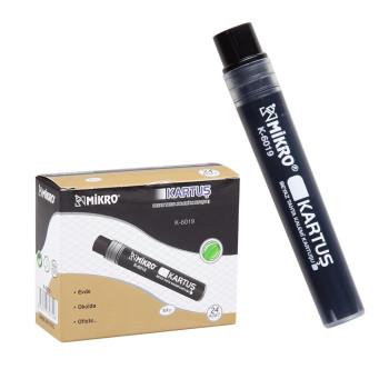 MİKRO K-6019 TAHTA KALEMİ KARTUŞU SİYAH 24LÜ*72 MİKRO K-6019 TAHTA KALEMİ KARTUŞU SİYAH 24LÜ*72