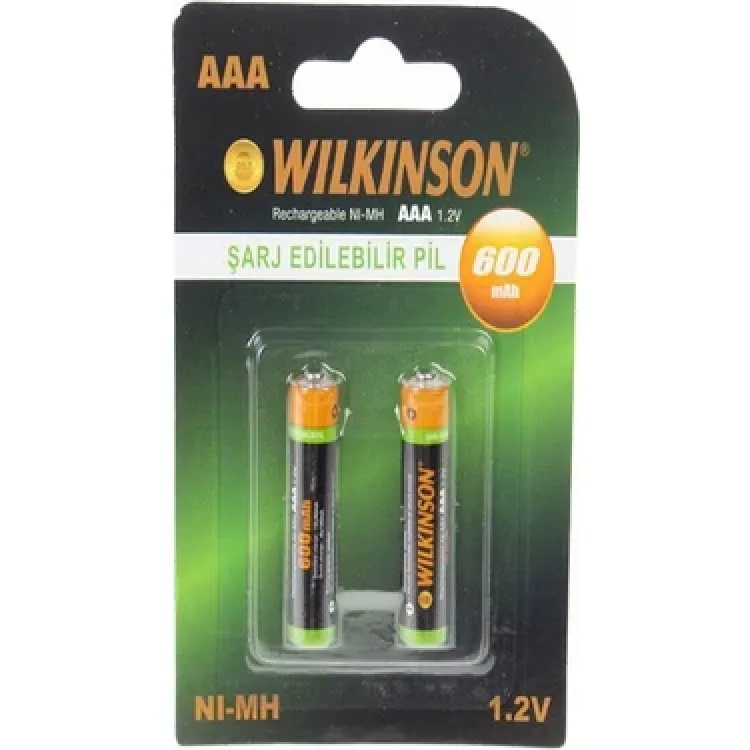 WILKİNSON NI-MH 600 MAH ŞARJ EDİLEBİLİR PİL *10