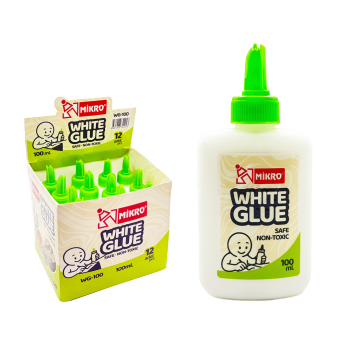 MİKRO WG-100 BEYAZ GLUE TUTKAL 100 ML 12'Lİ*16 MİKRO WG-100 BEYAZ GLUE TUTKAL 100 ML 12'Lİ*16