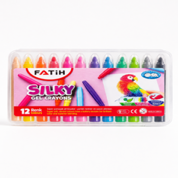 FATİH 50243 SILKY GEL CRAYONS ÇEVİRMELİ MUM BOYA 12 RENK FATİH 50243 SILKY GEL CRAYONS ÇEVİRMELİ MUM BOYA 12 RENK