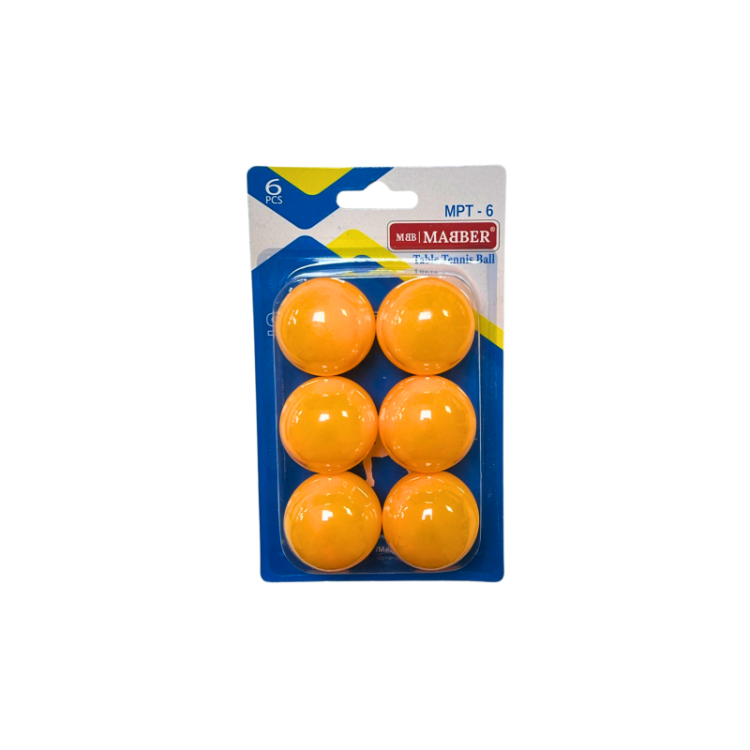 MABER PİNPPON TOPU 6'LI-TURUNCU*240