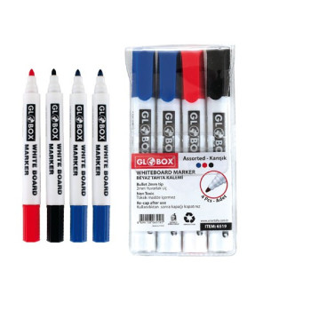 GLOBOX TAHTA KALEMİ 4RENK*24