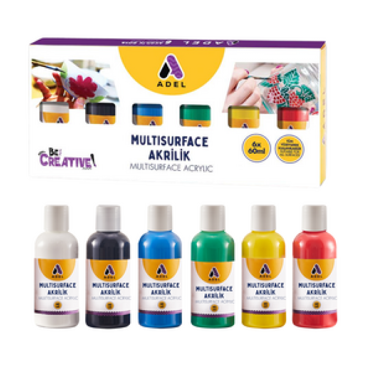 ADEL 60ML MULTİSURFACE AKRİLİK 6'LI *30