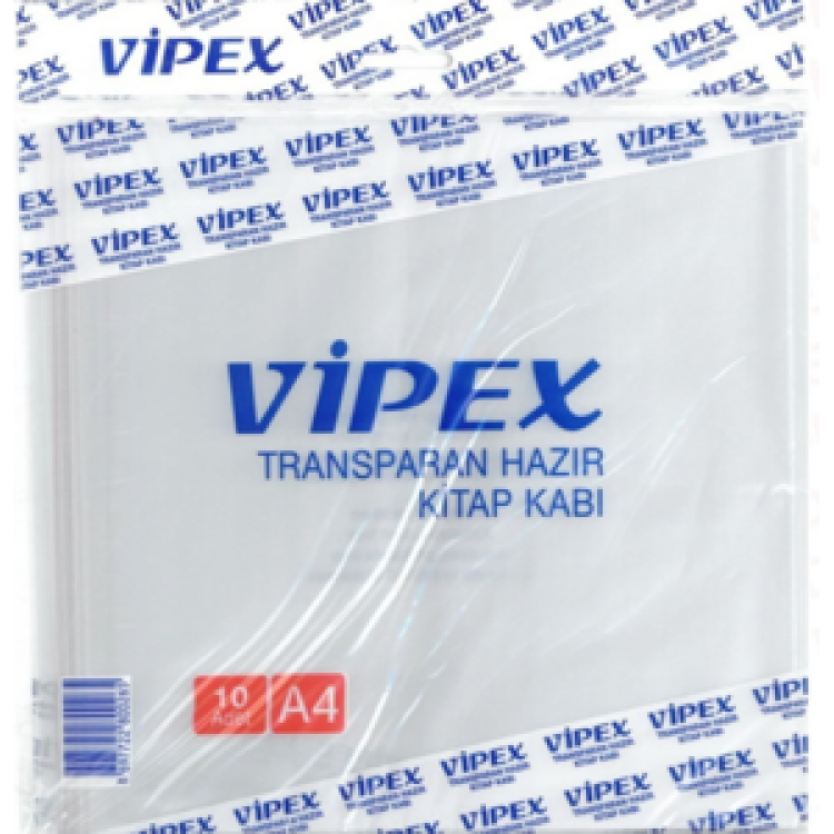 VİPEX HAZIR KİTAP KABI ŞEFFAF 10'LU *200
