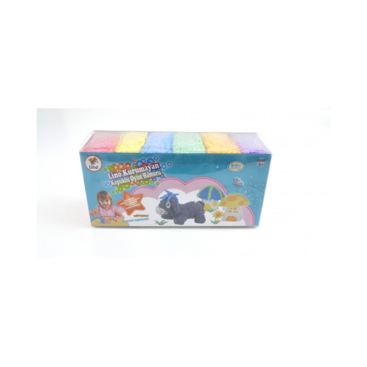 LİNO KURUMAYAN KÖPÜKLÜ OYUN HAMURU 6 LI
