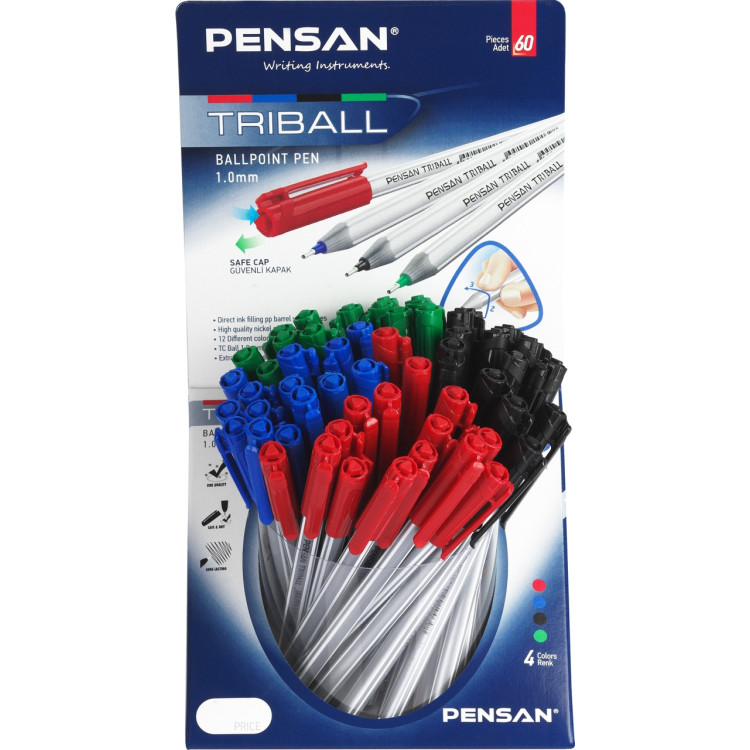 PENSAN 1003 TRİBALL TÜKENMEZ KALEM MSKY 60LI *16