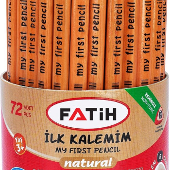 FATİH 12053 JUMBO ÜÇGEN İLK KALEMİM NATURAL 48'Lİ *24