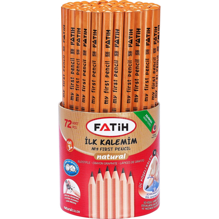 FATİH 12053 JUMBO ÜÇGEN İLK KALEMİM NATURAL 48'Lİ *24