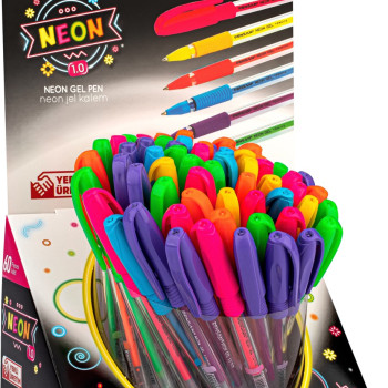 PENSAN 2290 NEON-GEL 60'LI JEL KALEM STAND *10