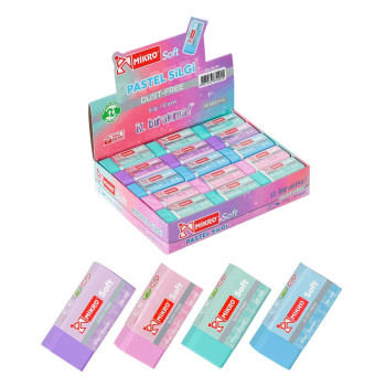 MİKRO 2B-30P PASTEL SOFT SİLGİ 30'LU*50 MİKRO 2B-30P PASTEL SOFT SİLGİ 30'LU*50