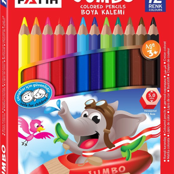 FATİH 33340 JUMBO KURUBOYA 12 RENK 6'LI*10